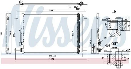 Конденсер кондиціонера NISSENS 940834