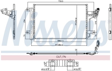 Радіатор кондиціонера в зборі NISSENS 940984