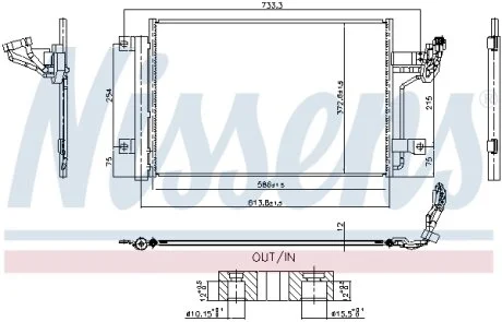 Радіатор кондиціонера в зборі NISSENS 940984