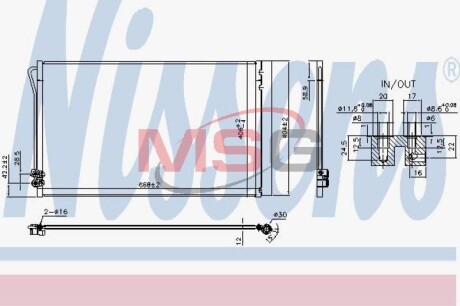 Конденсер кондиціонера NISSENS 941054