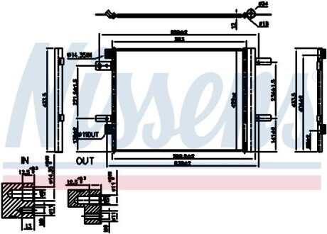 Конденсер кондиціонера NISSENS 941091