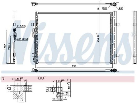Радіатор кондиціонера First Fit NISSENS 941183