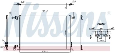Конденсер кондиціонера NISSENS 941266