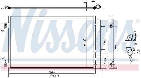 Конденсер кондиціонера NISSENS 941284