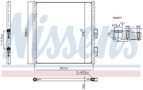 Радіатор кондиціонера First Fit NISSENS 941308