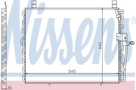 Конденсер кондіционера MERCEDES NISSENS 94176