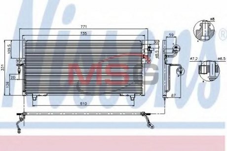 Конденсер кондіционера NISSAN NISSENS 94299