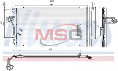 Конденсатор кондиционера NISSENS 94667