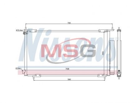 Конденсер кондіционера HONDA (вир-во) NISSENS 94772