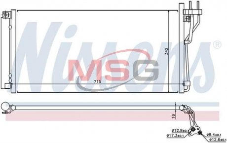 Радiатор NISSENS 94804