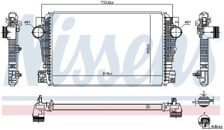 Радіатор наддуву NISSENS 96258