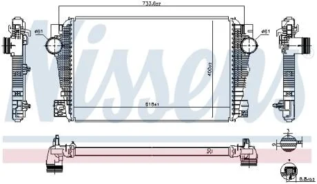 Радіатор наддуву NISSENS 96258