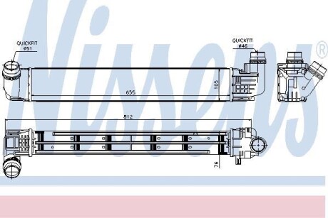 Радіатор наддуву NISSENS 96533