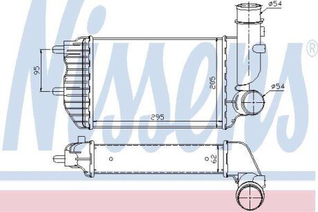 Радіатор наддуву NISSENS 96889