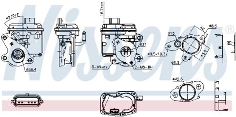 Клапан EGR NISSENS 98596