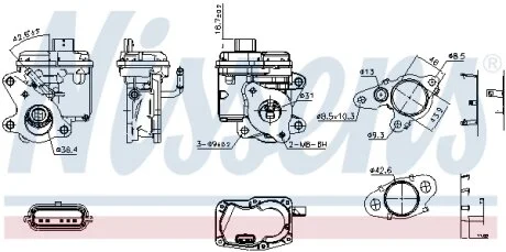 Клапан EGR NISSENS 98596