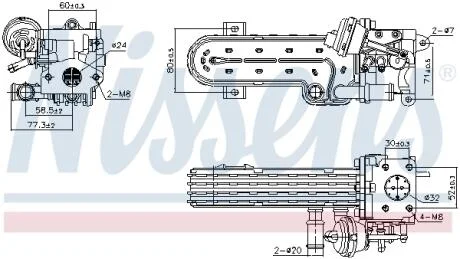 Радіатор віпрацьованних газів VAG (вир-во Nissens) NISSENS 989413