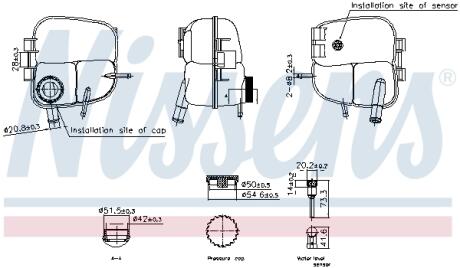 Бачок розширювальний NISSENS 996303