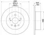 Диск тормозной задний Lexus ES 3.5/ Toyota Camry 2.4, 3.5 (06-00) Nisshinbo ND1077K (фото 1)