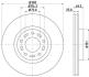 Диск тормозной передний Mazda 3, 5 1.8, 2.0, 2.2 (05-) Nisshinbo ND5002K (фото 1)