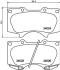 Колодки тормозные дисковые передние Strong Ceramic Mitsubishi Pajero IV (06-)/Toyota LC200 (07-), Hilux VIII (15-) Nisshinbo NP1012SC (фото 1)