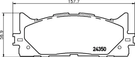 Колодки дискового гальма Nisshinbo NP1015