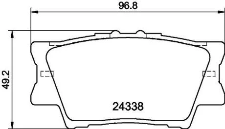 Колодки дискового гальма Nisshinbo NP1016