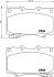 Колодки тормозные дисковые передние Strong Ceramic Land Cruiser (J100) (98-07) Nisshinbo NP1018SC (фото 1)