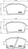 Колодки тормозные дисковые передние Toyota Corolla 1.5, 1.8 (02-07),Yaris 1.0, 1.3, 1.5, 1.8 (99-05) Nisshinbo NP1054 (фото 1)