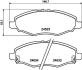 Колодки тормозные дисковые передние Toyota Hilux 2.5 (04-) Nisshinbo NP1057 (фото 1)
