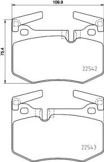 Колодки тормозные дисковые задние Lexus GS (11-), RC (14-) NISSHINBO Nisshinbo NP1147