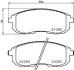 Колодки тормозные дисковые передние Nissan Juke, Tiida 1.5, 1.6, 1.8 (09-) Nisshinbo NP2046 (фото 1)