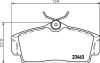 Колодки тормозные дисковые передние Nissan Almera 1.5, 1.8, 2.2 (00-) Nisshinbo NP2052 (фото 1)