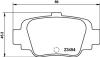 Колодки гальмівні дискові задні Nissan Micra 1.0, 1.3 (92-00) Nisshinbo NP2066 (фото 1)