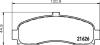 Колодки тормозные дисковые передние Nissan Micra II 1.0, 1.3, 1.5 (92-03) Nisshinbo NP2067 (фото 1)