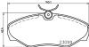 Колодки тормозные дисковые Nissan Primastar (02-),Renault Trafic II (01-) Nisshinbo NP2098 (фото 1)