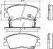 Колодки тормозные дисковые передние Strong Ceramic Mitsubishi L300 Nisshinbo NP3000SC (фото 1)