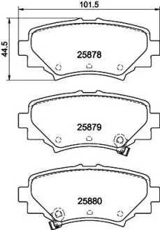Колодки тормозные дисковые Mazda 3 (BM, BN) (13-)  NISSHINBO Nisshinbo NP5035