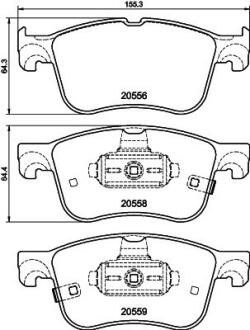 Колодки тормозные дисковые передние Ford Focus IV (18-), Kuga III (19-), Puma (19-) Nisshinbo NP5091