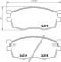 Колодки тормозные дисковые передние Hyundai Accent/Kia Rio 1.4, 1.6 (05-10) Nisshinbo NP6008 (фото 1)