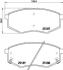 Колодки тормозные дисковые передние Hyundai i20 1.4, 1.6 (10-) Nisshinbo NP6039 (фото 1)