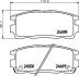 Колодки гальмівні дискові задние Chevrolet Captiva 2.0, 2.2, 2.4 (06-) Nisshinbo NP6074 (фото 1)