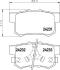 Колодки тормозные дисковые задние Honda Accord 2.0, 2.2, 2.4 (02-), Civic VII (01-05)/Suzuki SX-4 1.6. 2.0 (06-) Nisshinbo NP8037 (фото 1)