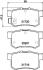 Колодки гальмівні дискові задние Honda Accord, Civic 1.4, 1.6, 1.7, 2.0 (01-05) Nisshinbo NP9018 (фото 1)