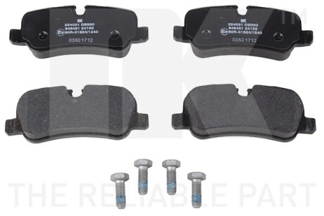 Гальмівні дискові колодки, комплект NK 224031