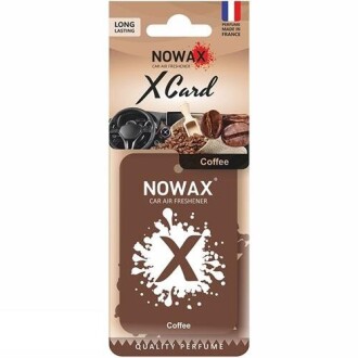 Автомобільний ароматизатор повітря серія " X CARD" - Coffee Nowax NX07541