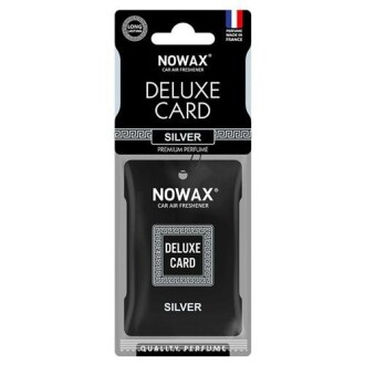 Ароматизатор целюлозний серія Delux Card 6 г. - Silver Nowax NX07732