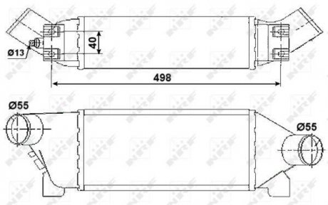 Радіатор інтеркулера NRF 30259