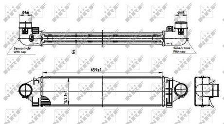 Радіатор інтеркулера NRF 30304