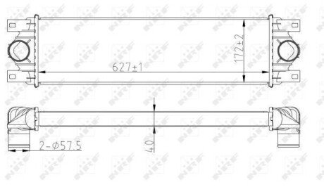 Радіатор інтеркулера NRF 30874